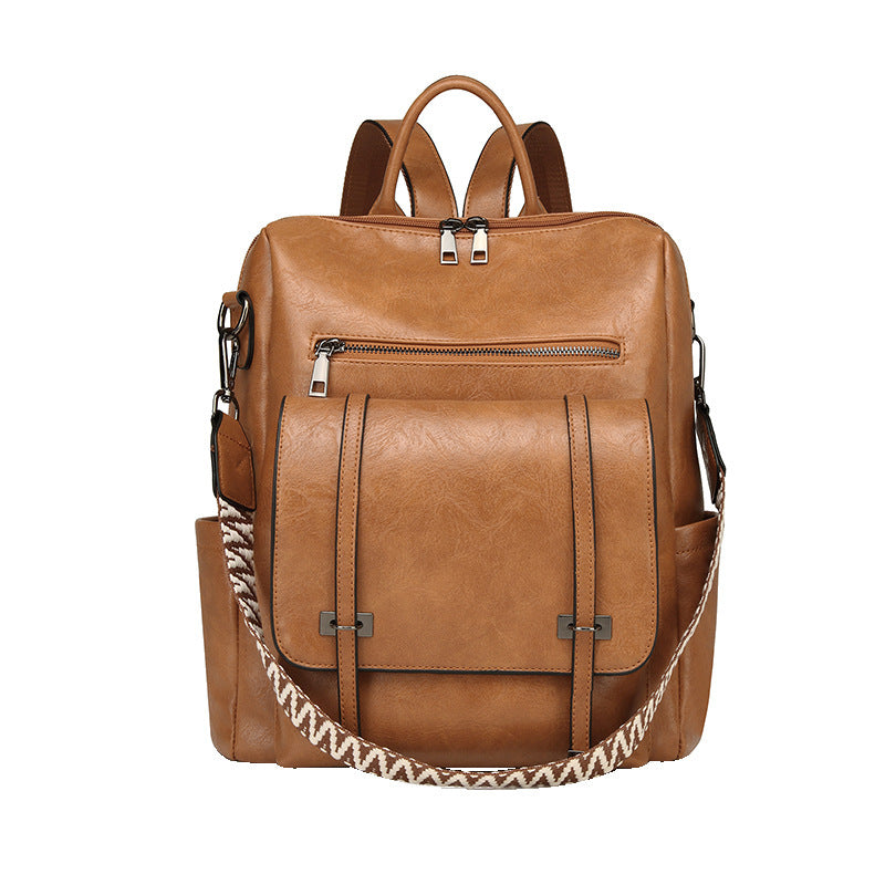 Retro Women's Backpack High-grade Soft Leather
