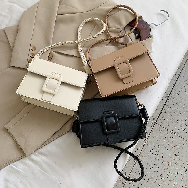 Fashion all-match Korean Woven Small Square Bag
