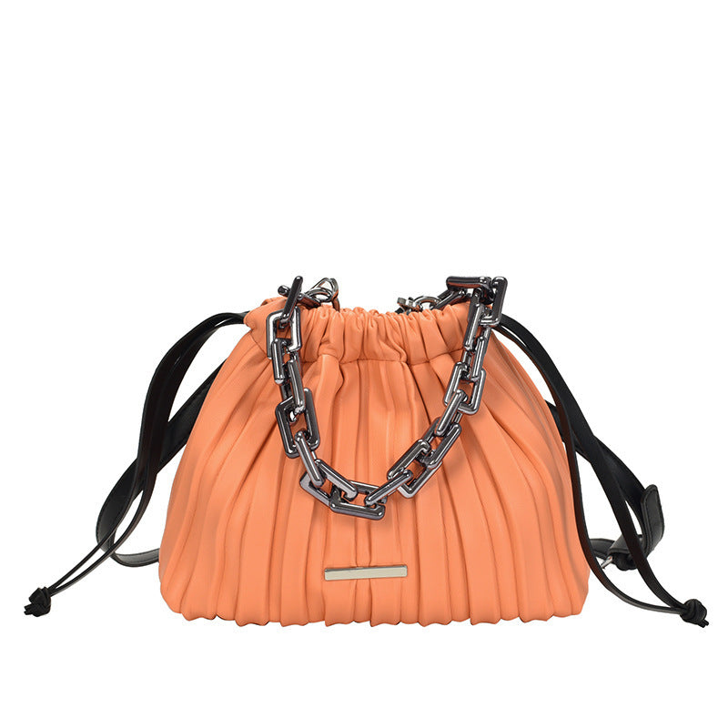 Folded cloud diagonal bag