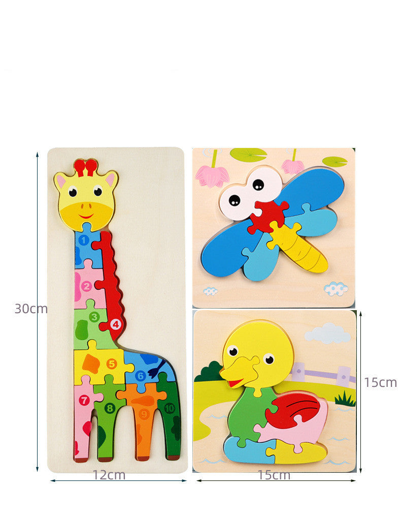 Buckle Three-Dimensional Puzzle Wooden Toy