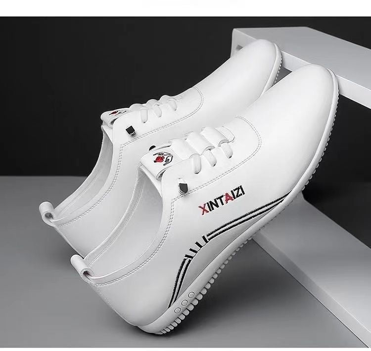 Breathable Lightweight And Thin Type Casual Flat Leather Shoes