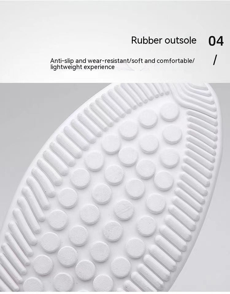 Breathable Lightweight And Thin Type Casual Flat Leather Shoes