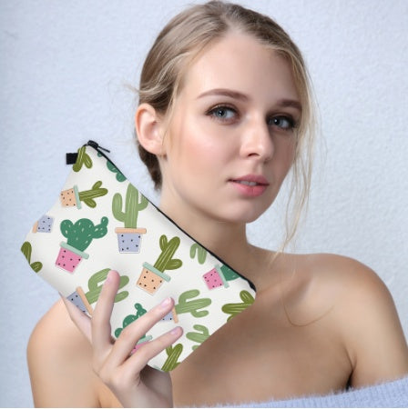 Cactus 3D Print Cosmetic Bag