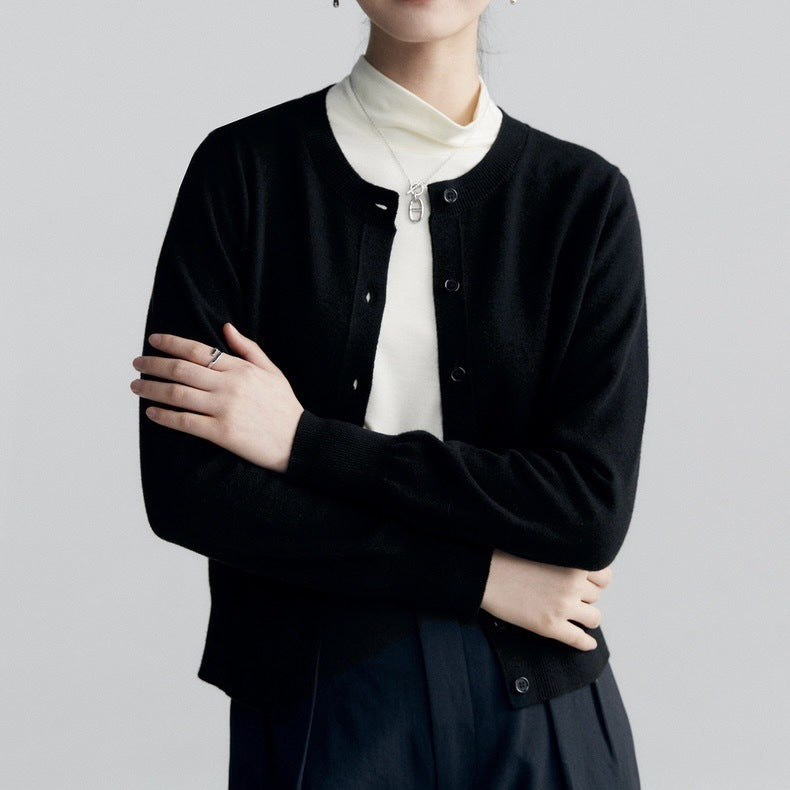 Spring And Autumn Fashion Temperament Wild Thin Bottoming Top For Women