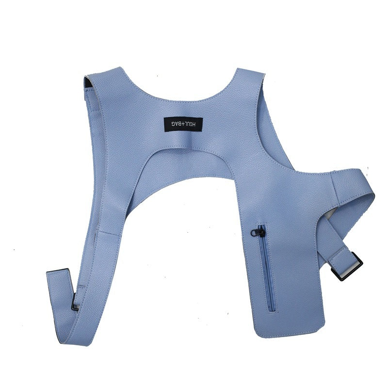 Pu Waistcoat Vest Pack Trendy Cool Tooling Function And Tactics