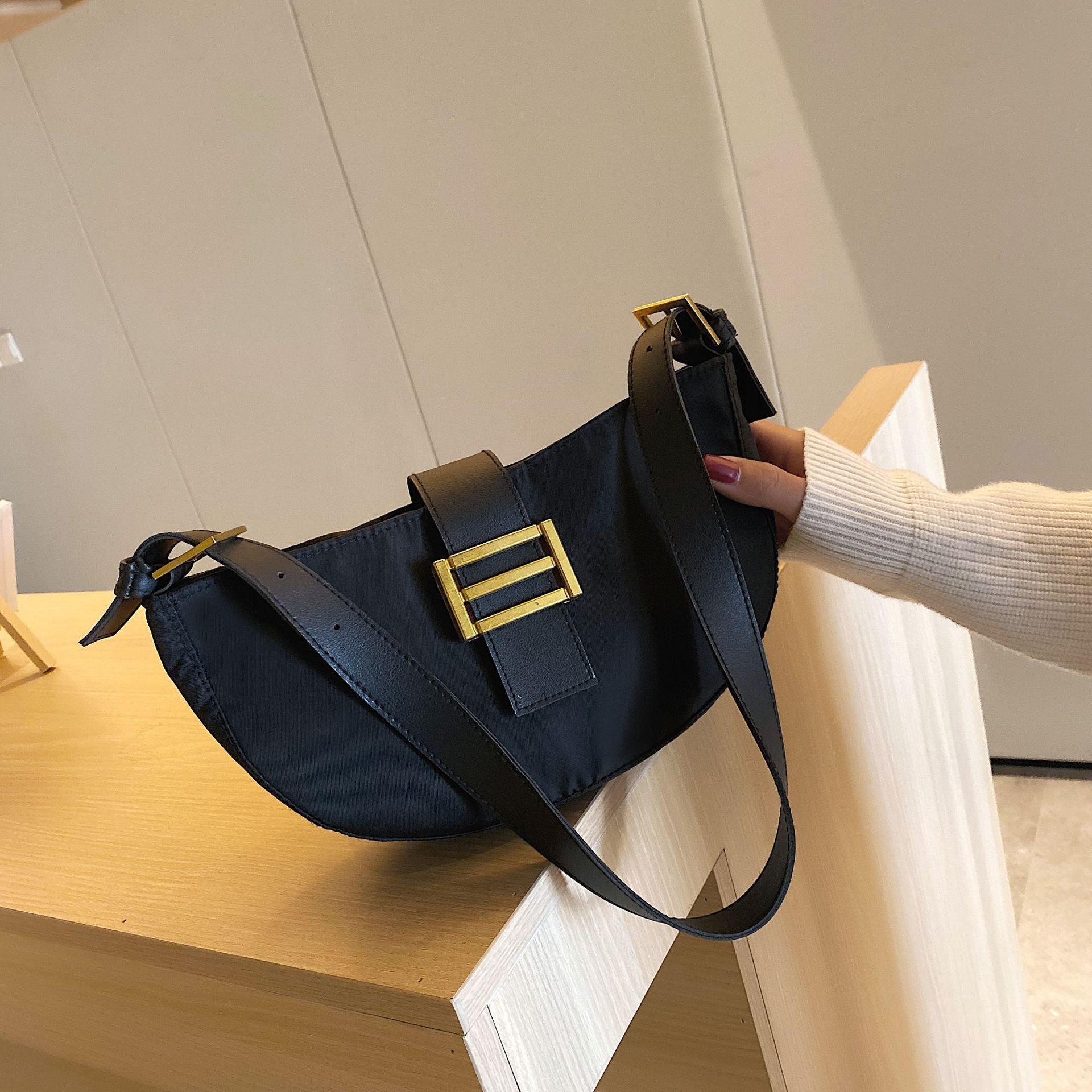 All-match nylon shoulder diagonal bag handbag net red shoulder bag