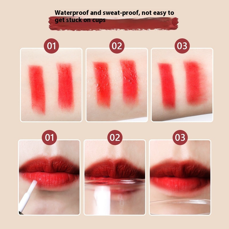 Solid Color Raincoat Lipstick No Stain On Cup Matte