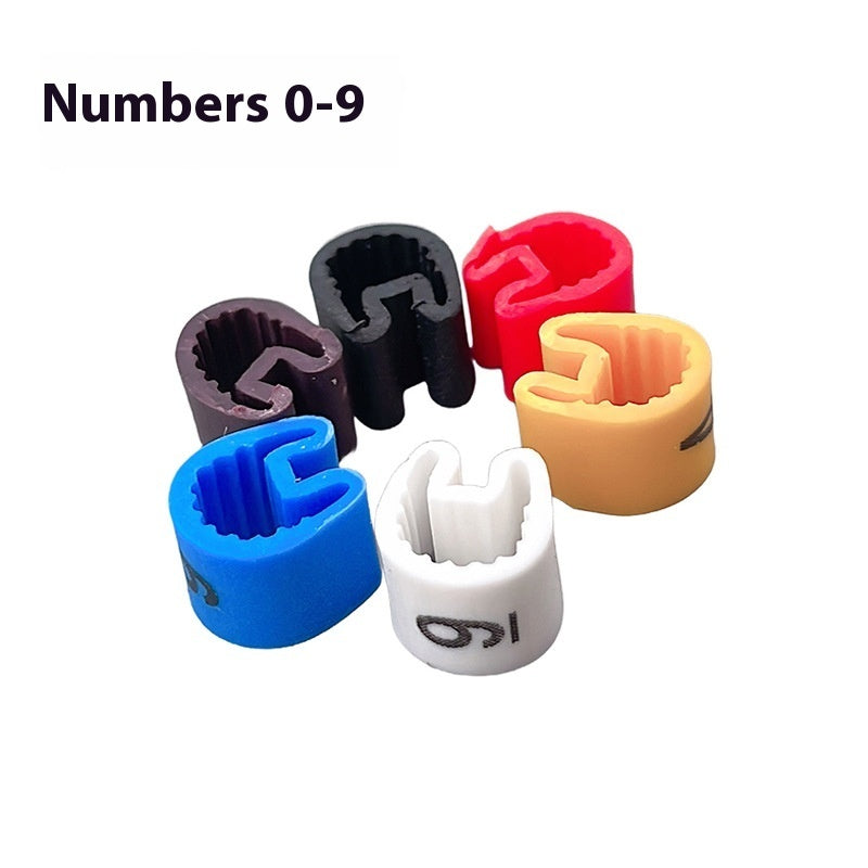 Color Digital Cable Marking Tube Network Jewelry Label Shell Digital Marking Tube
