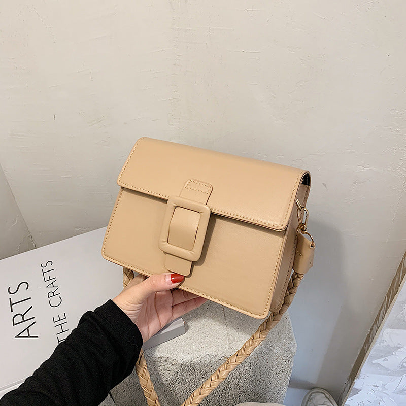 Fashion all-match Korean Woven Small Square Bag
