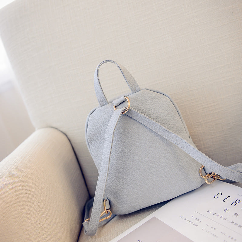 Casual PU Backpack Female Student Schoolbag
