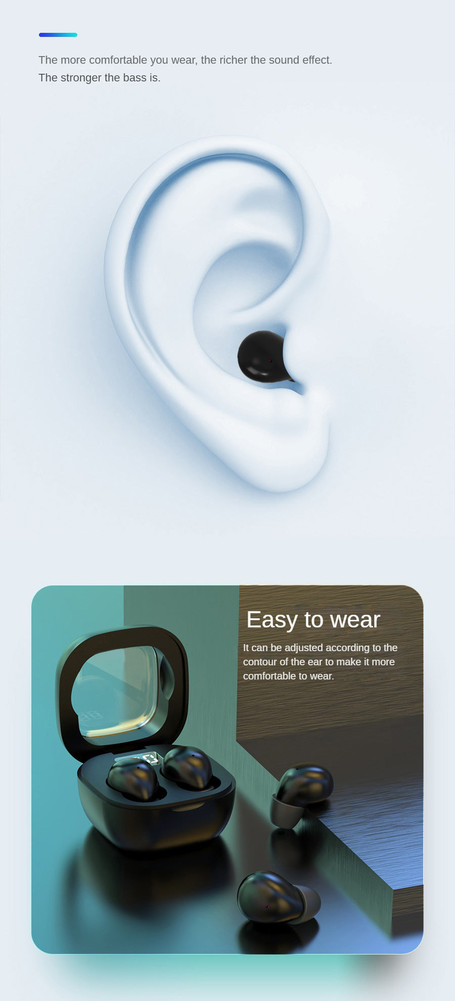 SK19 Wireless Bluetooth Headset Noise Reduction High Sound Quality