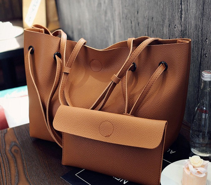 Lychee pattern handbag fashion large capacity