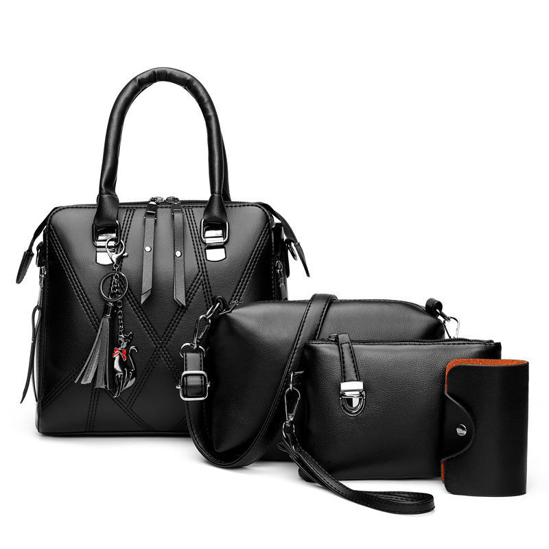 Four-piece Female Bag With Tassel Portable Picture Bag