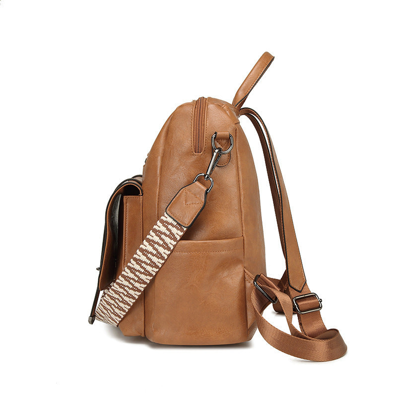 Retro Women's Backpack High-grade Soft Leather