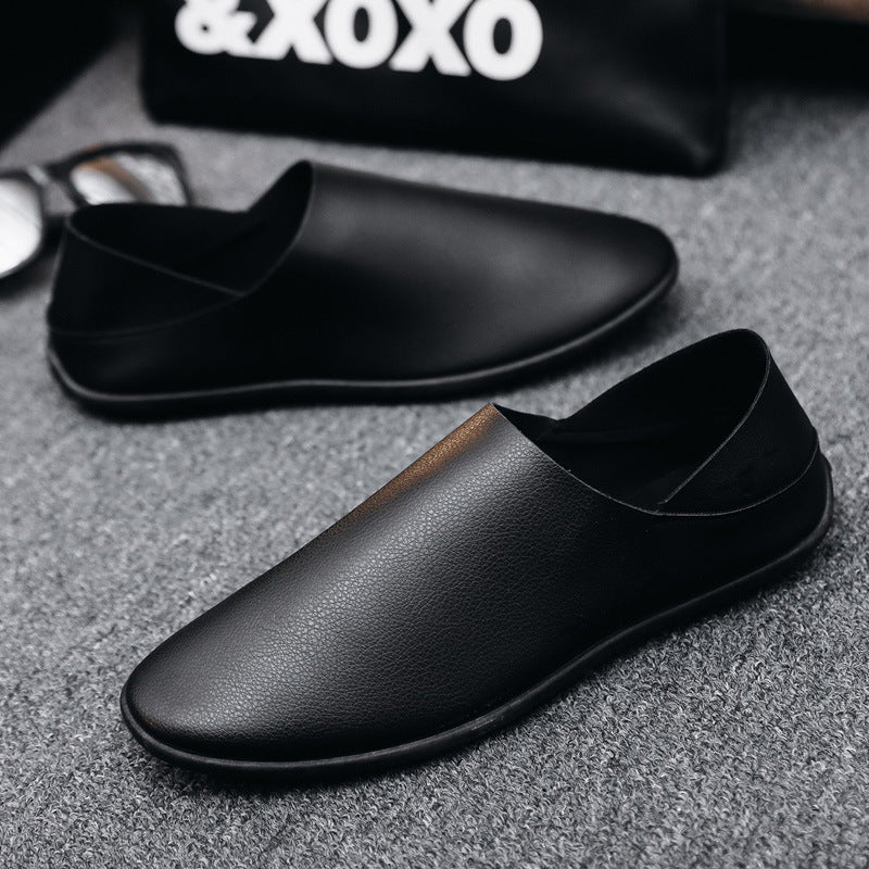 Spring And Autumn Men's Casual Shoes PU Breathable Soft Bottom Gommino