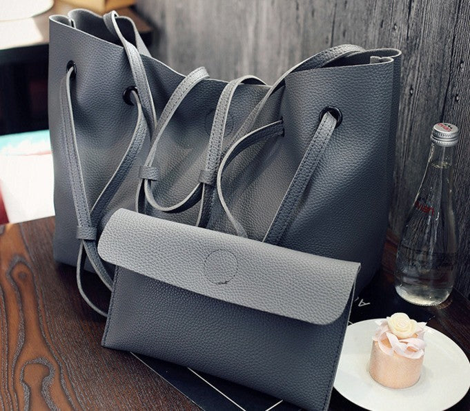 Lychee pattern handbag fashion large capacity