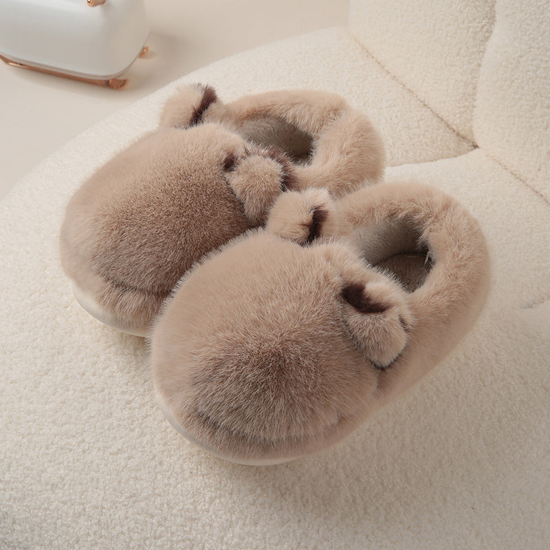 Cat Like Cotton Slippers For Women Autumn And Winter Home And Household Use