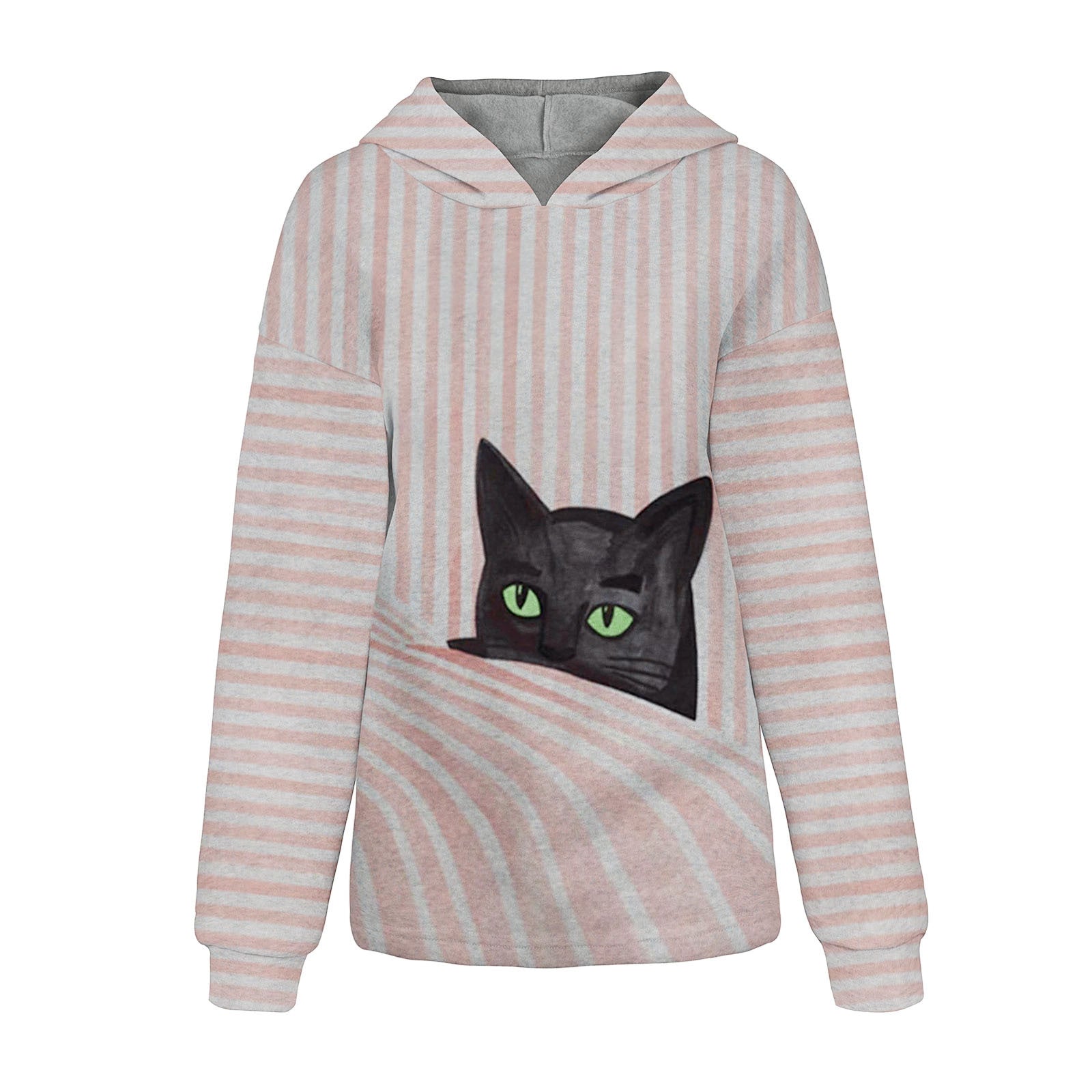 Long Sleeve Hooded Lady Fleece Shirt