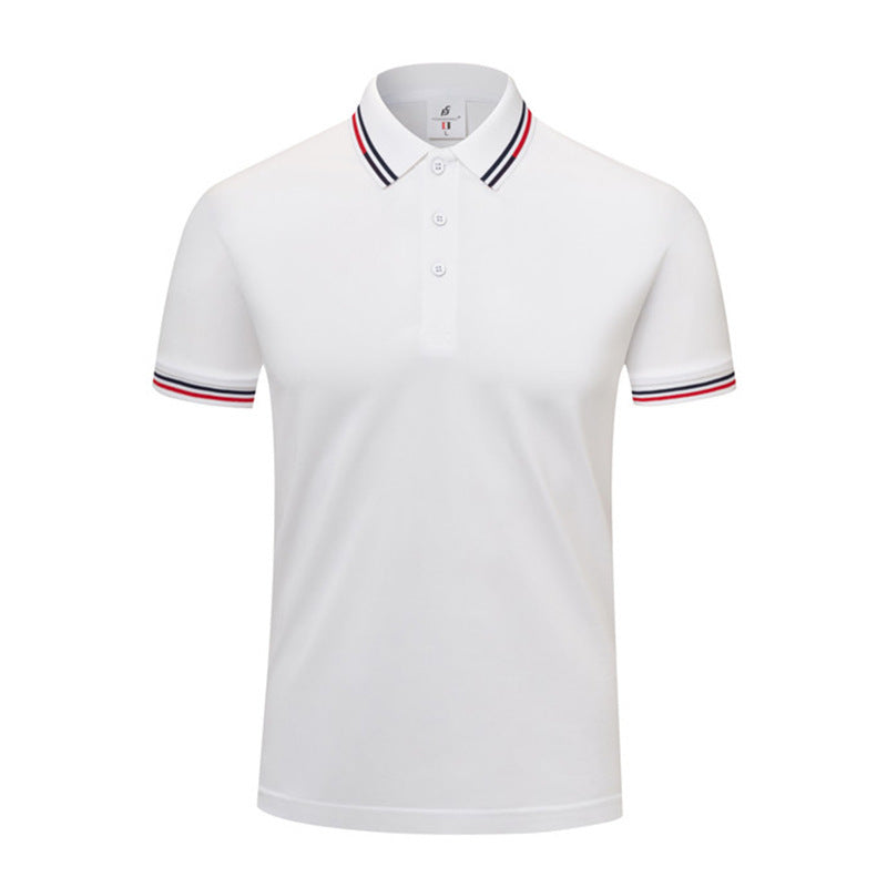 ICE Cotton Lapel Summer Short-sleeved Casual Polo Shirt