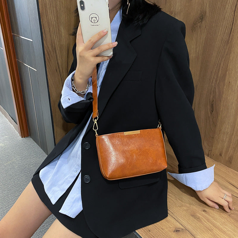 Mini women's one shoulder small square bag
