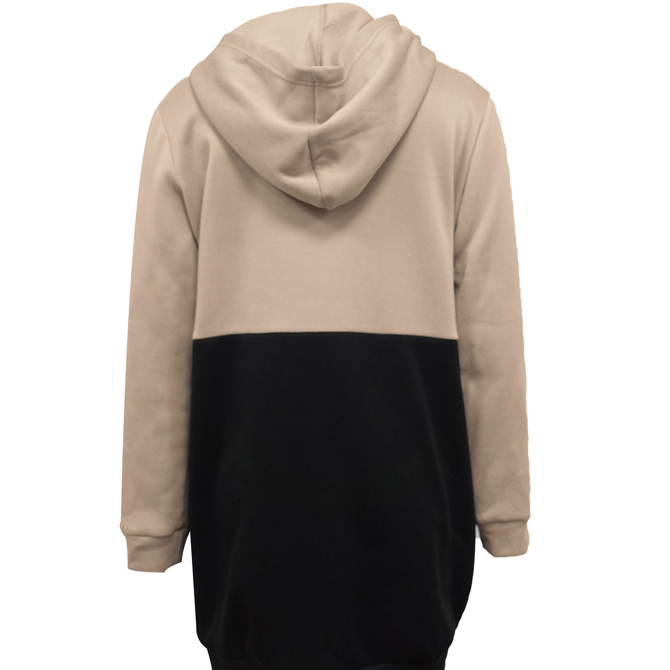 Ladies' Fashionable New Christmas Deer Checkered Printed Color Blocked Hooded Sweatshirt Dress