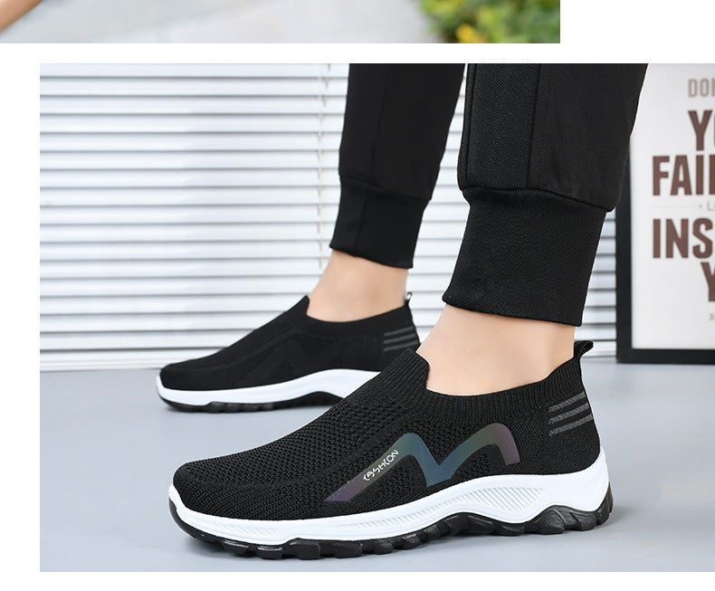 Men's Non-slip Wear-resistant Sports Soft-soled Mesh Surface Casual Shoes