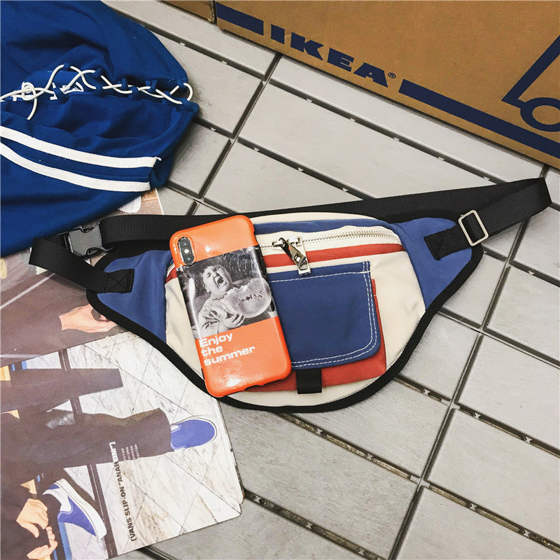 Multifunctional casual hip hop boob bag