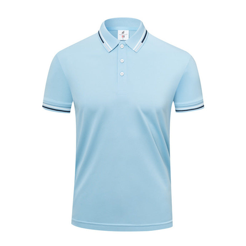 ICE Cotton Lapel Summer Short-sleeved Casual Polo Shirt