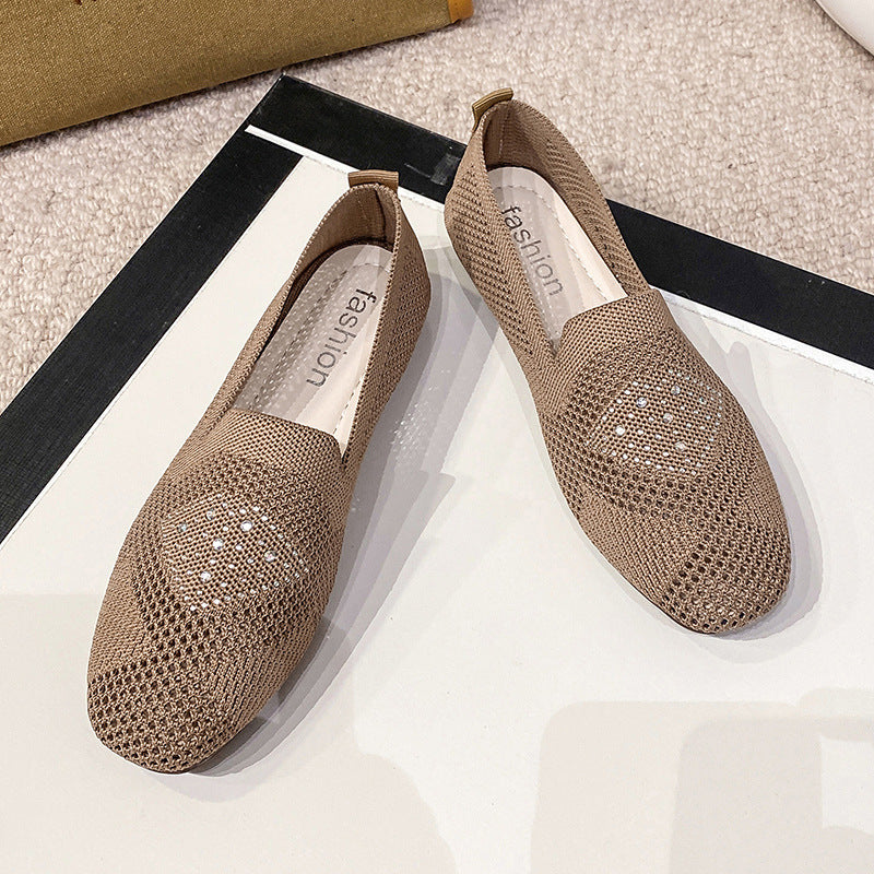 Women's Old Beijing Cloth Hollow Hole Shoes