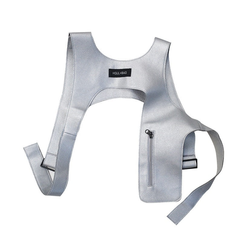 Pu Waistcoat Vest Pack Trendy Cool Tooling Function And Tactics