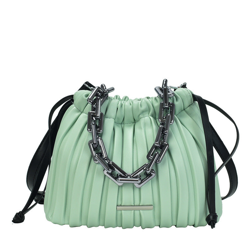 Folded cloud diagonal bag