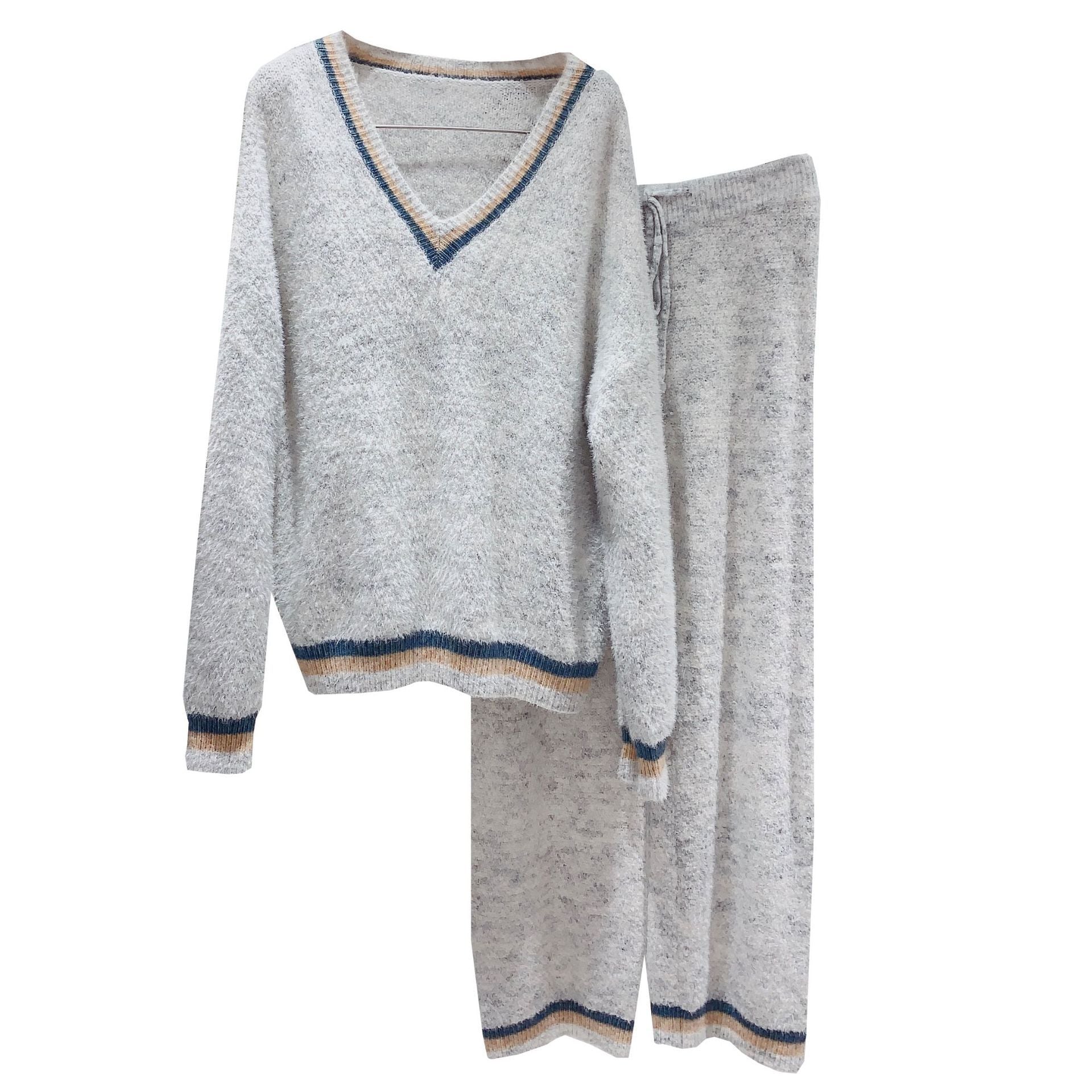 Sweet V-neck pajama suit home service women