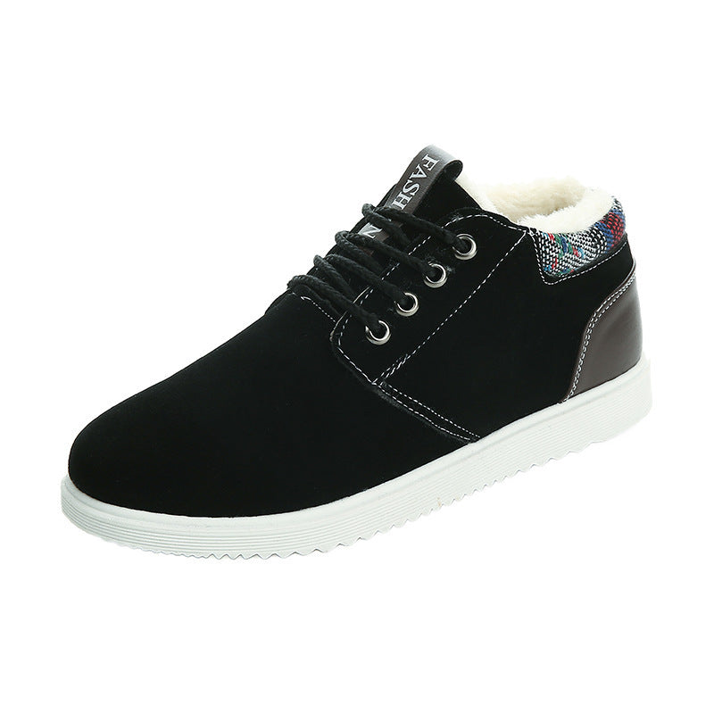 Summer Outdoor Sports Shoes Tooling Single Shoes British Casual Men's Shoes Snow Boots Plus Velvet Cotton Shoes