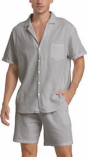 Men's Summer Sports Short-sleeved Shorts Suit