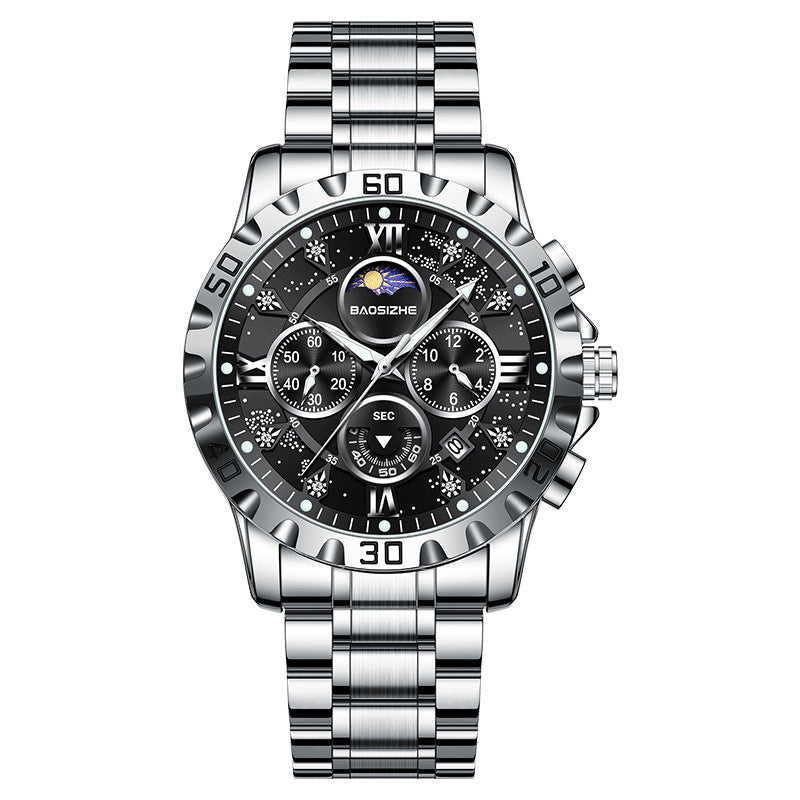 Dadrosser Men’s Waterproof Quartz Watch – Blue Dial, Business & Casual Style