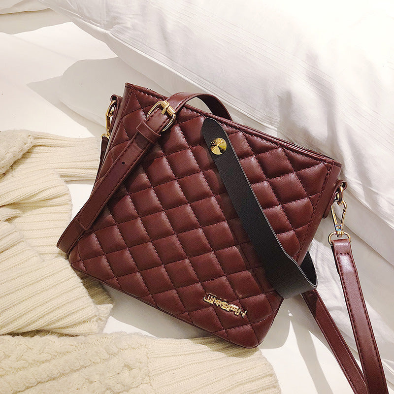 All-match small bag fashion simple diamond handbag