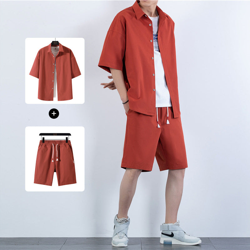 Short Sleeve Shorts Suit Sports Two-piece