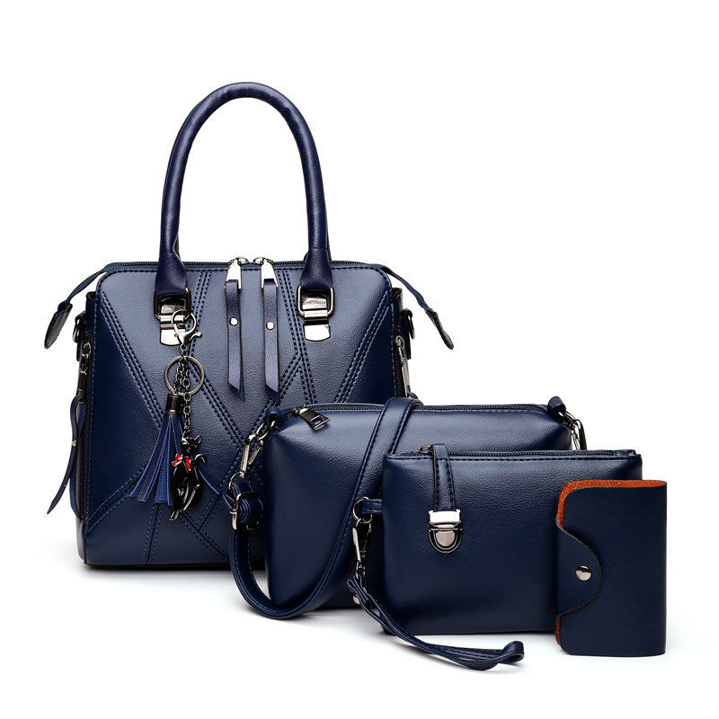 Four-piece Female Bag With Tassel Portable Picture Bag