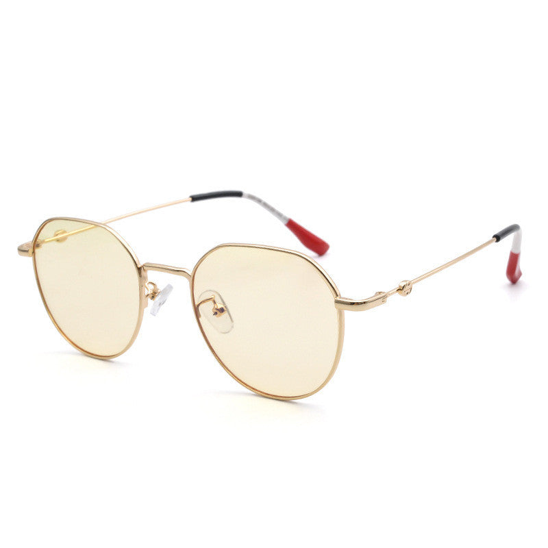 Multilateral round anti-radiation and UV-proof leg glasses