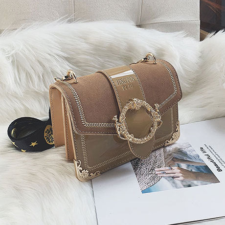Frosted crossbody small square bag