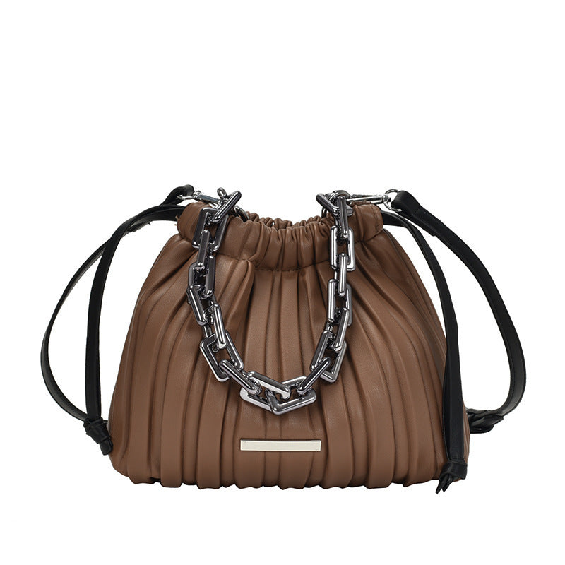 Folded cloud diagonal bag
