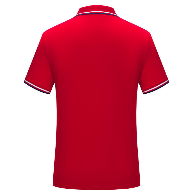 Simple Polo Shirt Short Sleeve Striped Lapel