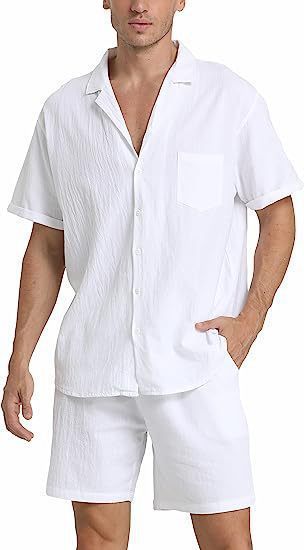 Men's Summer Sports Short-sleeved Shorts Suit