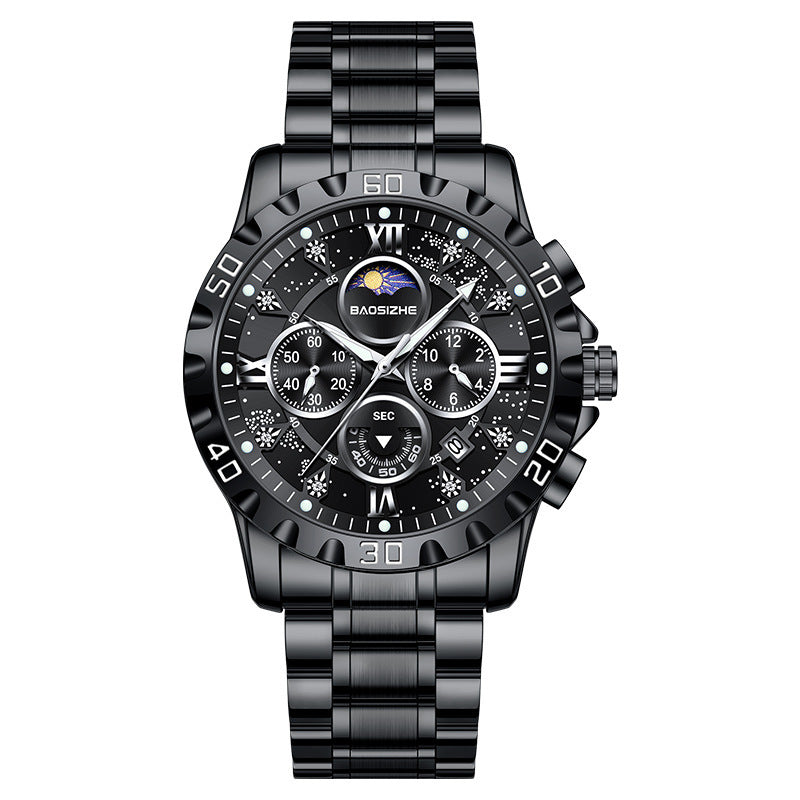 Dadrosser Men’s Waterproof Quartz Watch – Blue Dial, Business & Casual Style