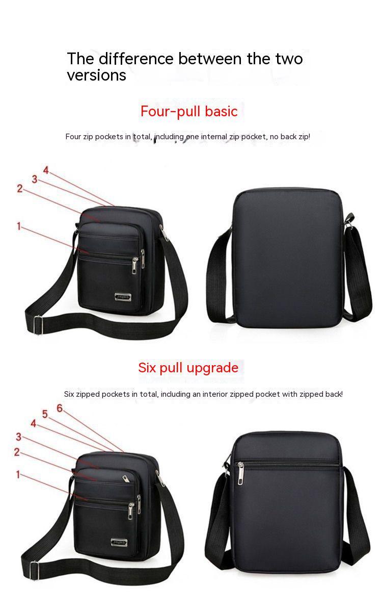 Large Capacity Multi-layer Waterproof Shoulder Crossbody Bag