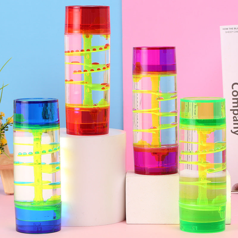 Creative Column Rotary Wheel Oil Drop Hourglass Jelly Color