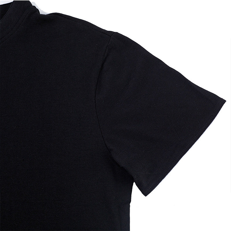 Men's European And American Solid Short Sleeves T-shirt