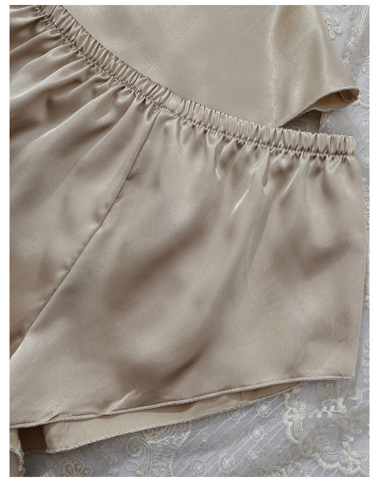Thin Home Suspender Shorts Suit Women