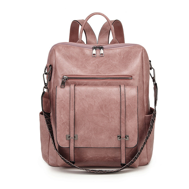 Retro Women's Backpack High-grade Soft Leather