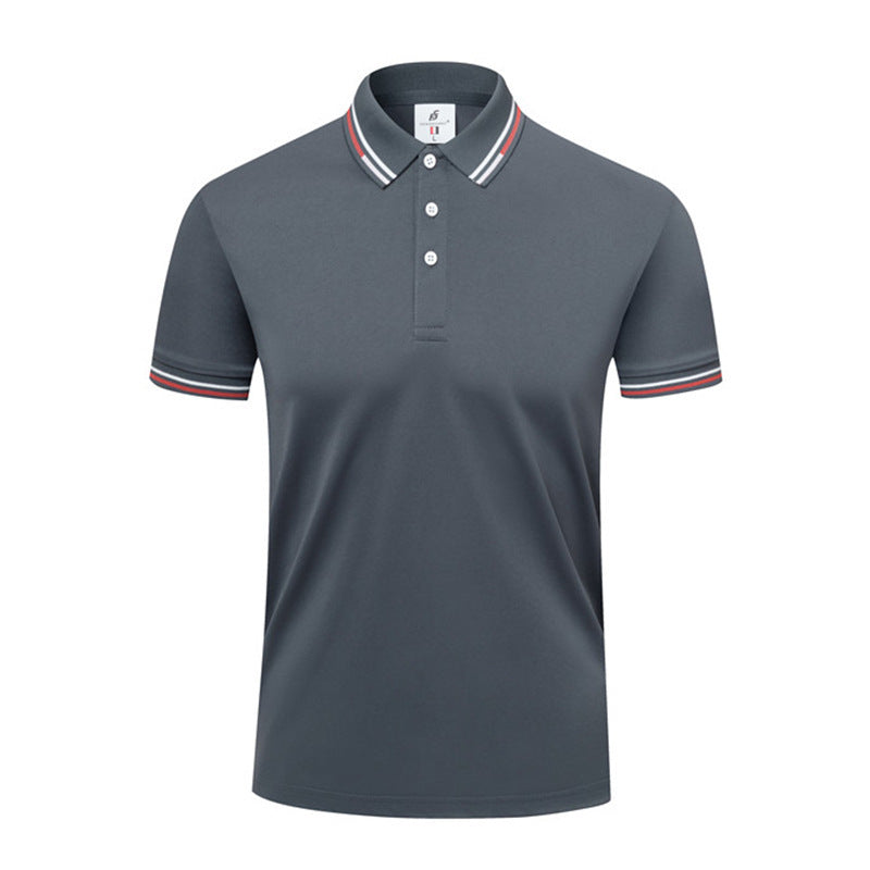 ICE Cotton Lapel Summer Short-sleeved Casual Polo Shirt